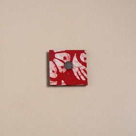 Mirror work handmade fabart jute magnet 32 - handcrafted