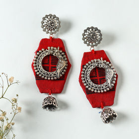 Red - misha handcrafted gs fabart earrings 44