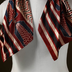 Modal silk pendant necklace scarf 47 - handcrafted