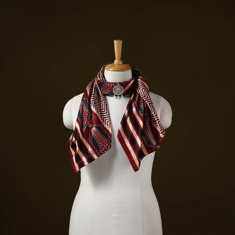 Modal silk pendant necklace scarf 47 - handcrafted