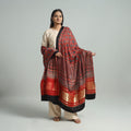 Buy Modal Silk Block Print Ajrakh Dupatta