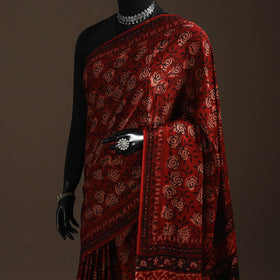 Modal silk hand bagru saree 11 2025/970-3 - handcrafted