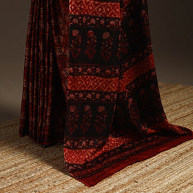 Modal silk hand bagru saree 11 2025/970-3 - handcrafted