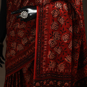 Modal silk hand bagru saree 11 2025/970-3 - handcrafted