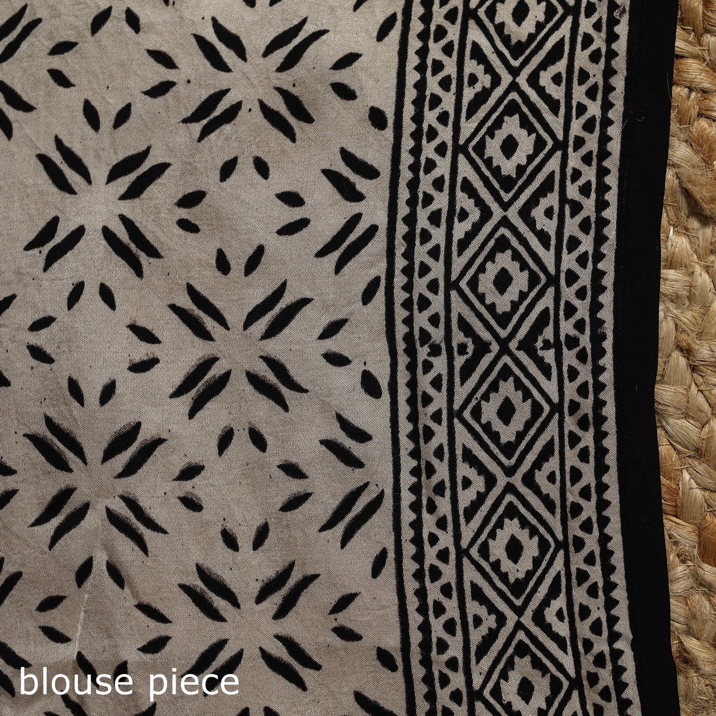 Modal silk hand bagru saree 15 - handcrafted