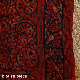 Modal silk hand bagru saree 16 - handcrafted