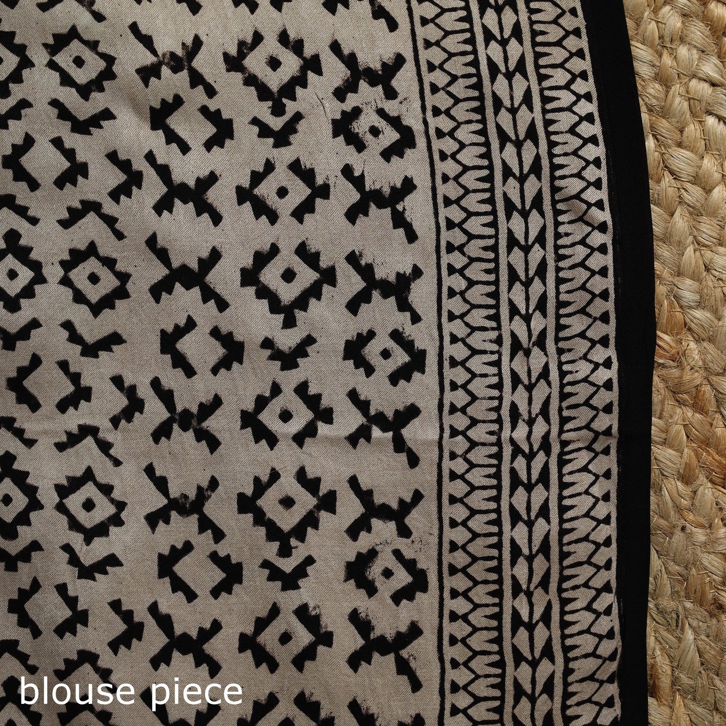 Modal silk hand bagru saree 17 - handcrafted