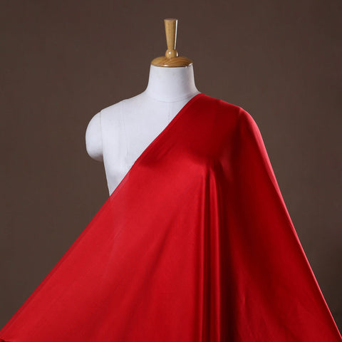 Red - modal silk plain fabric 13 - handcrafted