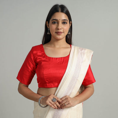 Buy Modal Silk Plain Stitched Blouse 04 Online at iTokri.com