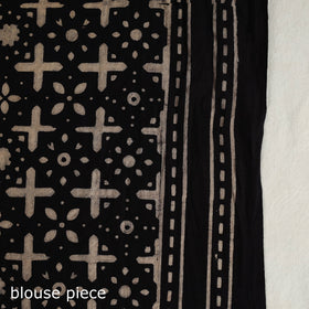 Red - Mul Cotton Block Print Ajrakh Saree 01