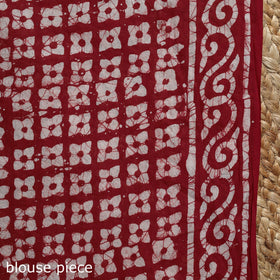 Mul cotton hand batik saree 06 - handcrafted