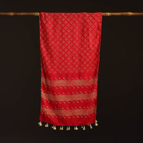 Mul cotton kutch hand batik stole with tassels 22
