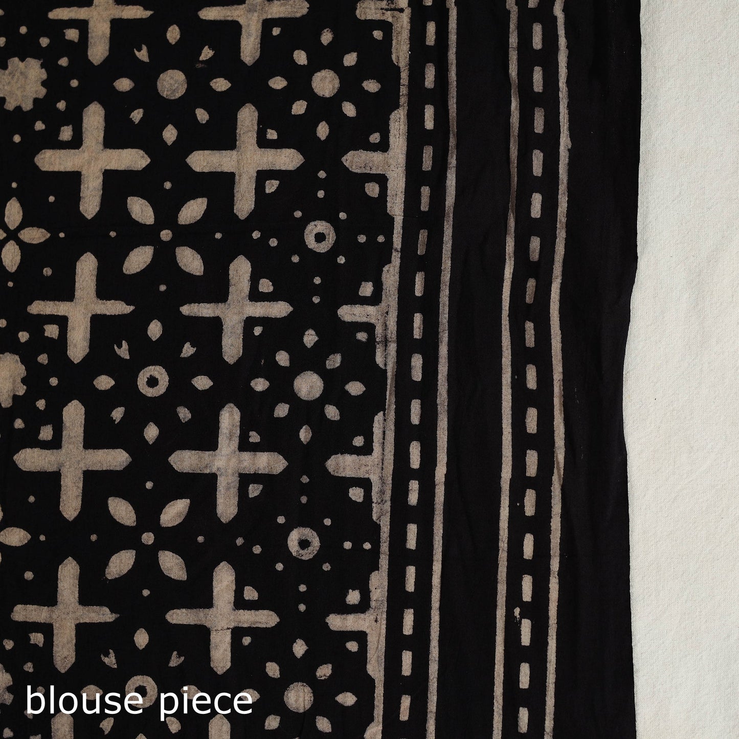 Red - Mul Cotton Block Print Ajrakh Saree 01