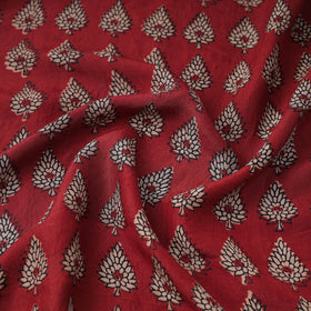  Mulberry Silk Bagh Print Red Fabric