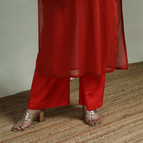 Mulmalai cotton plain dyed straight kurta 06 - handcrafted