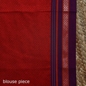 Nath work silk cotton khun saree 06 - handcrafted