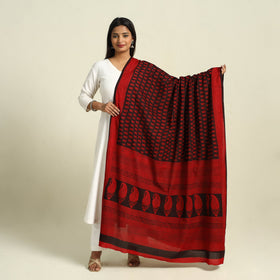 Buy Natural Dye Mul Cotton Bagh Print Dupatta