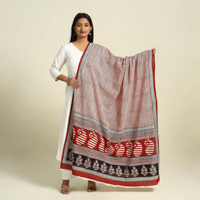 Buy Natural Dye Mul Cotton Bagh Print Dupatta