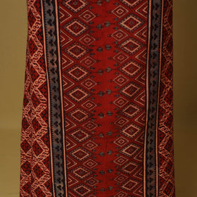 Red - natural dyed 3pc unstitched dress material 04