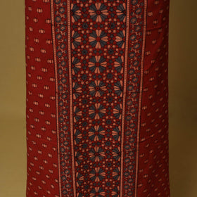 Red - natural dyed 3pc unstitched dress material 04