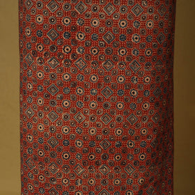 Red - natural dyed 3pc unstitched dress material 06