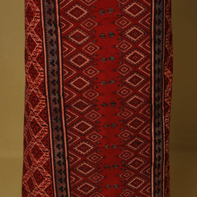 Red - natural dyed 3pc unstitched dress material 12