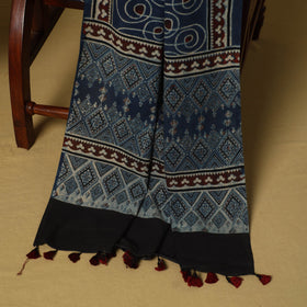 Red - natural dyed 3pc unstitched dress material 12