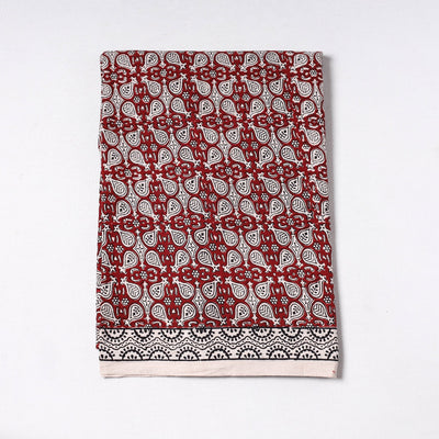  Red Bagh Block Printed Cotton Precut Fabric