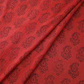 Red - Authentic Bagh Print Fabric from Madhya Pradesh 02