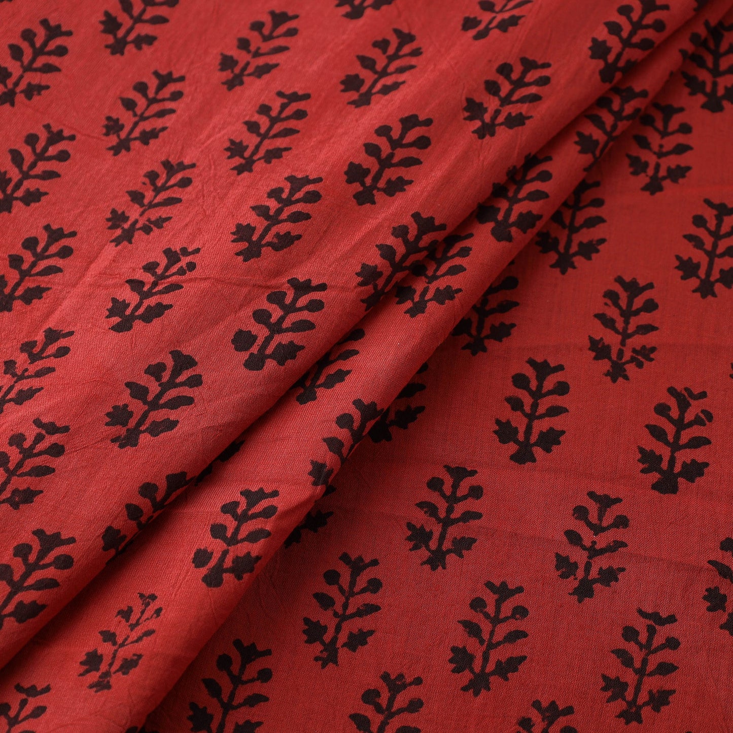 Red - Authentic Bagh Print Fabric from Madhya Pradesh 04