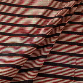 Red Traditional Bagru Print Fabric from Rajasthan