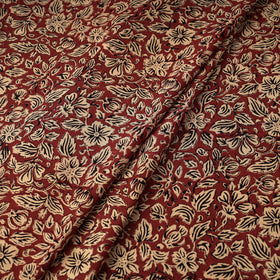 Red - Bagru Block Printed Cotton Fabric