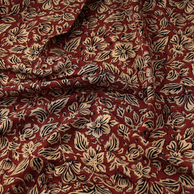 Red - Bagru Block Printed Cotton Fabric