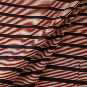 Red Traditional Bagru Print Fabric from Rajasthan