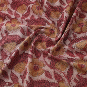 Red - natural dyed bagru dabu fabric 03 - handcrafted