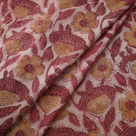 Red - natural dyed bagru dabu fabric 03 - handcrafted