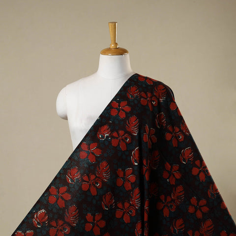 Red - natural dyed bagru dabu fabric 24 - handcrafted