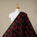 Red - natural dyed bagru dabu fabric 24 - handcrafted