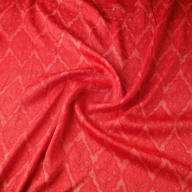 Red - natural dyed bagru modal silk fabric 10 - handcrafted