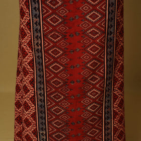 Red - natural dyed 3pc unstitched dress material 04