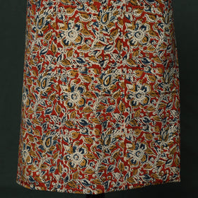 Natural dyed block print cotton pedana kalamkari 2pc