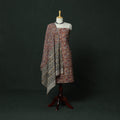 Natural dyed block print cotton pedana kalamkari 2pc