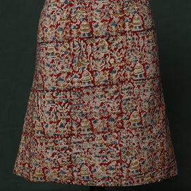 Natural dyed block print cotton pedana kalamkari 2pc