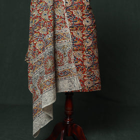 Natural dyed block print cotton pedana kalamkari 2pc
