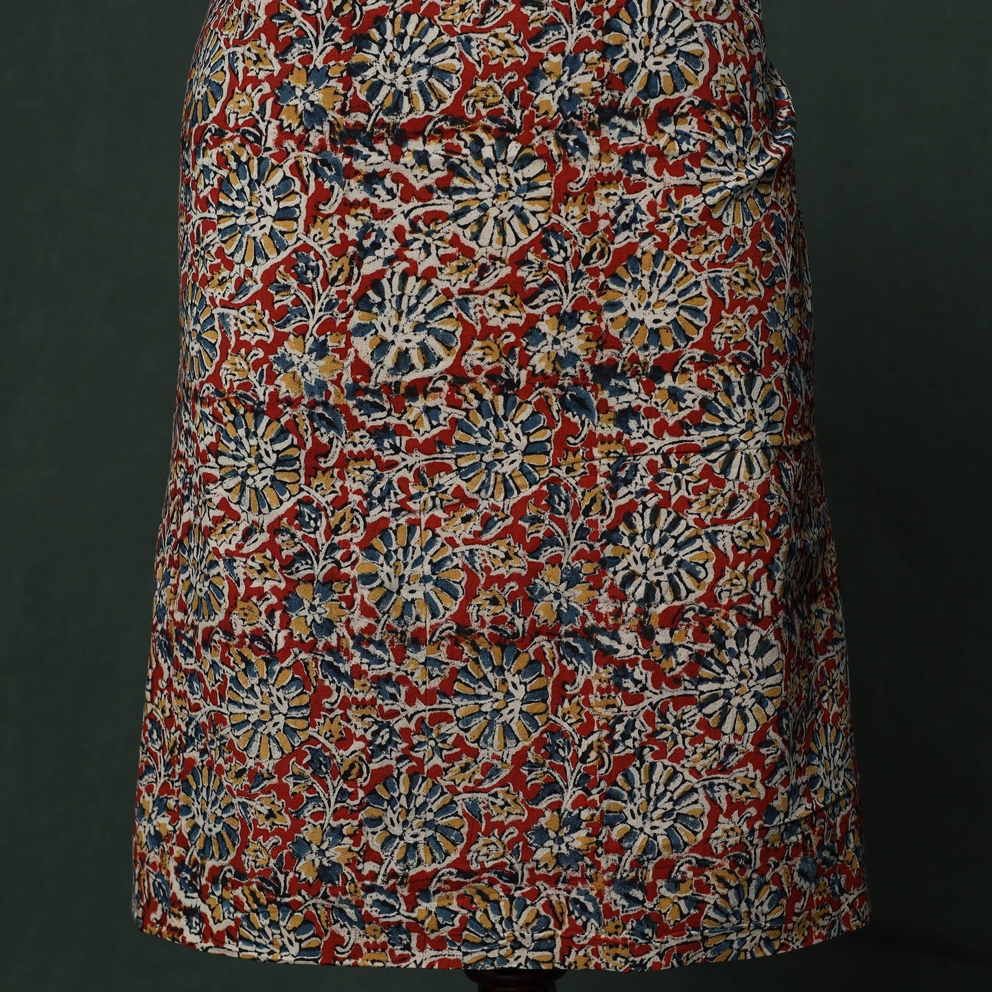 Natural dyed block print cotton pedana kalamkari 2pc