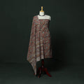 Natural dyed block print cotton pedana kalamkari 2pc