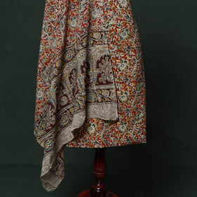 Natural dyed block print cotton pedana kalamkari 2pc