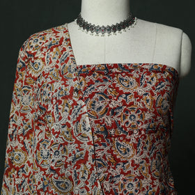Natural dyed block print cotton pedana kalamkari 2pc