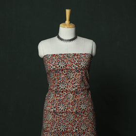 Natural dyed block print cotton pedana kalamkari 2pc