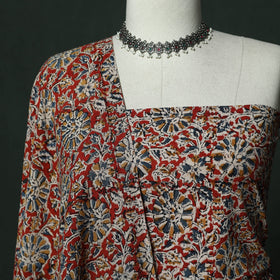 Natural dyed block print cotton pedana kalamkari 2pc